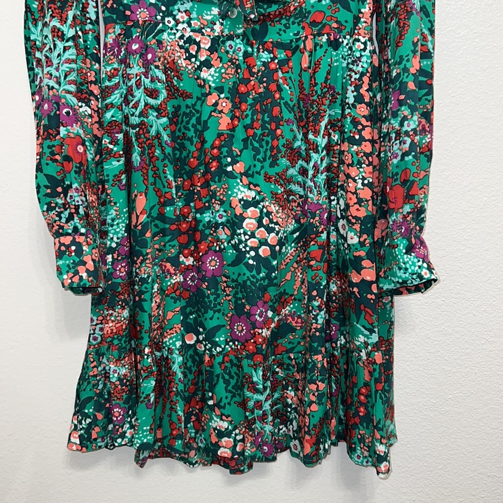 Banjanan Liberty Floral Tie Neck Mini Dress - Picture 6 of 11